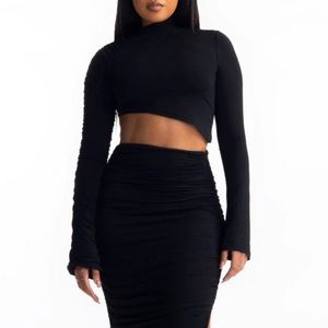 Hanifa Syd Crop Top - Black